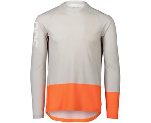 Poc MTB Pure LS Jersey Men Granite Grey/Zink Orange