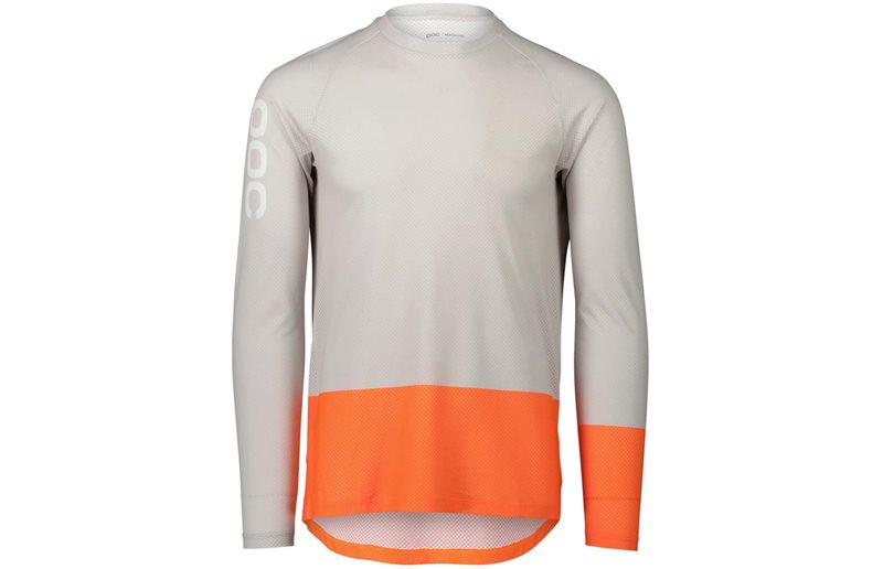 Poc MTB Pure LS Jersey Men Granite Grey/Zink Orange