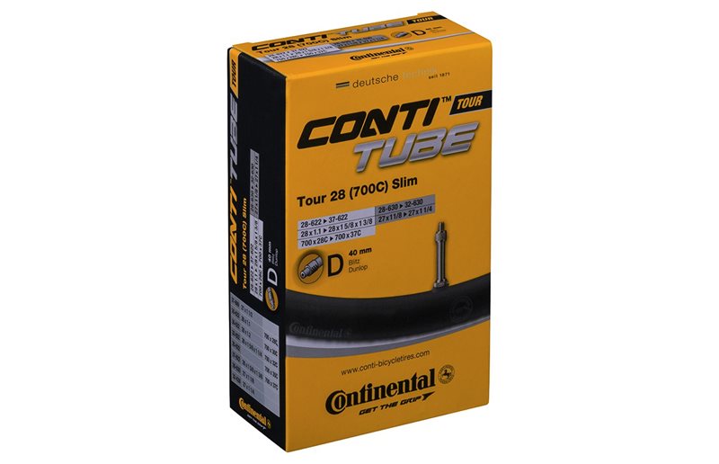 Sykkelslange Continental Tour Slim 28" Dunlop 40mm 28/37-622/32-630