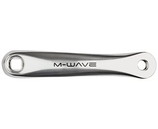 M-Wave Single Speed Crank Set 44 teeth polished aluminium