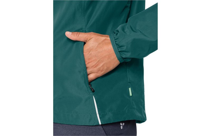 VAUDE Naisten pyöräilytakki Dundee Classic Zip-Off Jacket Women Mallard Green