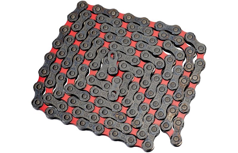 KMC DLC 12 Bicycle Chain 12-speed Black/Red