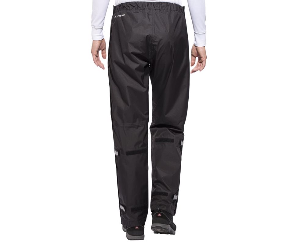 Pantalon De Pluie Imperméable VAUDE Fluid Full-Zip Femme - Surpantalon Coupe-vent, Thermo-respirant - Avec Filet Intérieur, Réglable En Longueur