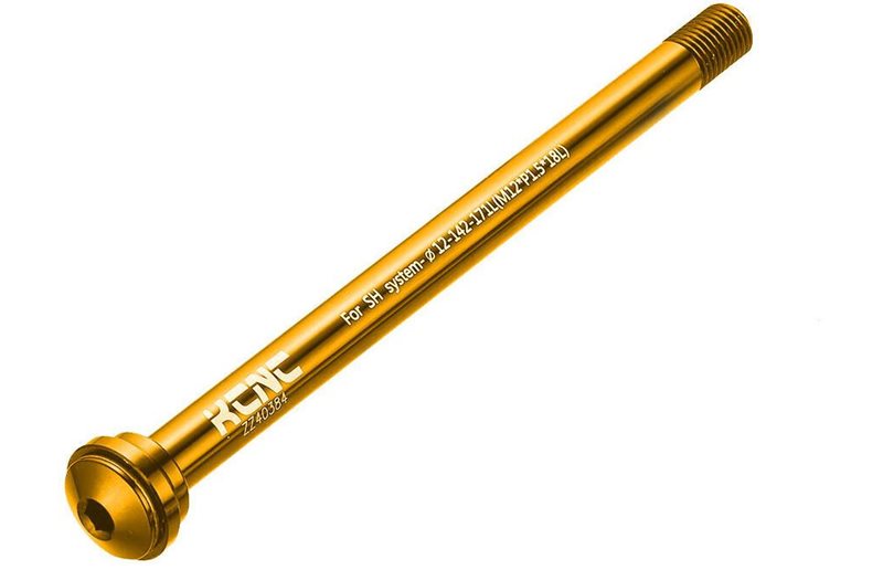 KCNC KQR08-SH Thru-Axle 12x100mm E-Thru Gold