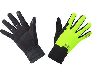 GORE WEAR M Gore-Tex Infinium Mid Gloves Black/Neon Yellow