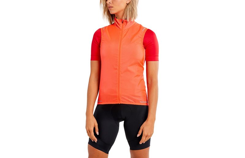 Craft Juoksutakki Naisten pyöräilyliivi Essence Light Wind Vest Women Shock