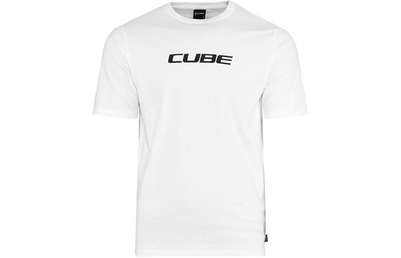 Cube Organic T-Shirt Classic Logo Men White