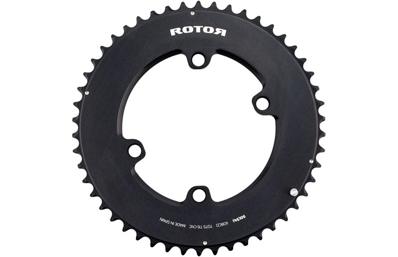Rotor noQ-Ring Aero Chainring 11-speed Outer 110BCD for ALDHU/VEGAST/Shimano R9100/R8000
