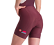 Castelli Naisten pyöräilyshortsit Prima Bib Shorts Women Deep Bordeaux/Persian Red