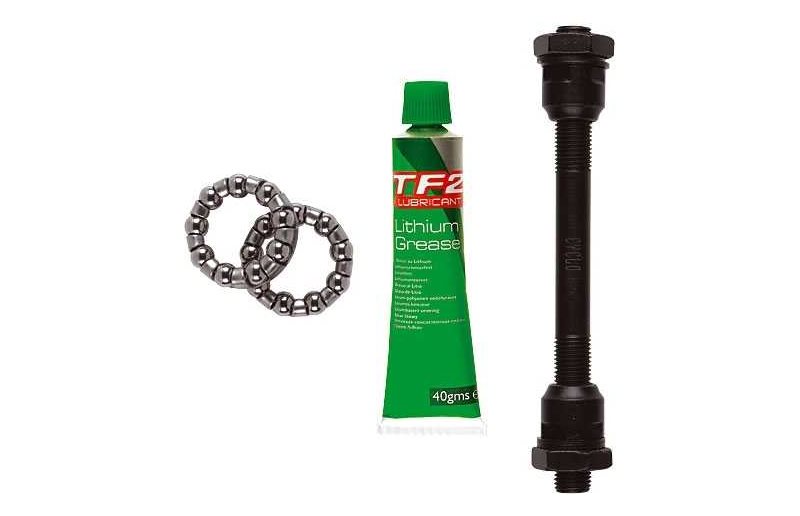 Foraksel Cykel 108 mm til Hurtigkobling sæt med leje diam. 9 mm