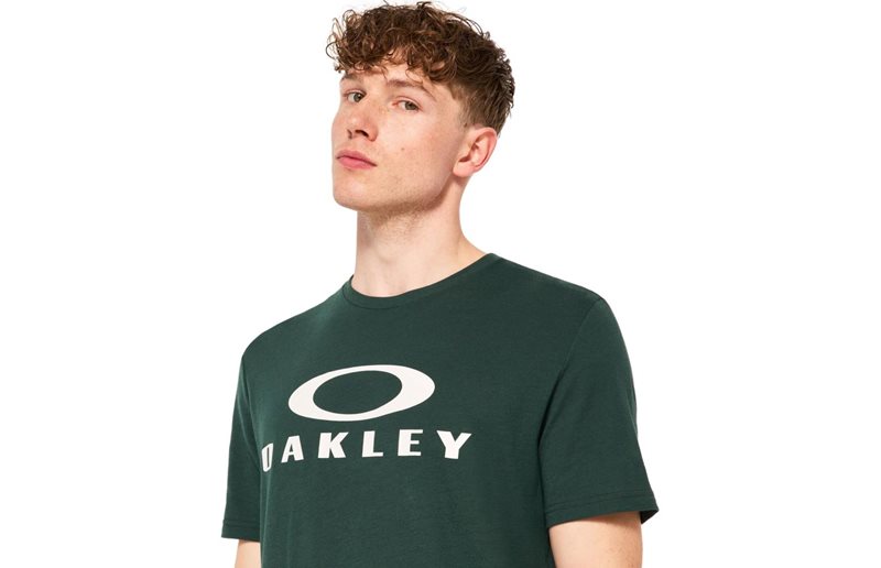 Oakley O Bark T-Shirt Men Hunter Green/White
