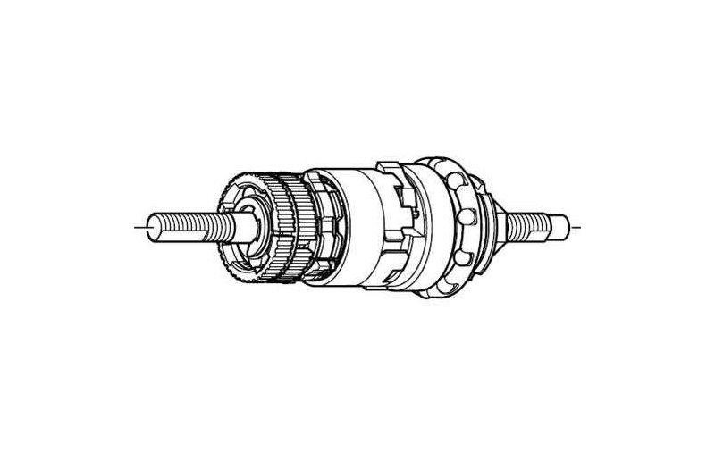 Navinsats Shimano Nexus Inter-3 Med Vridbricka På Vänstersida