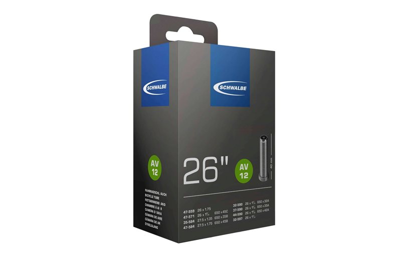 Schwalbe cykelslange AV 12 Standard 30/47-559/597 bilventil 40 mm