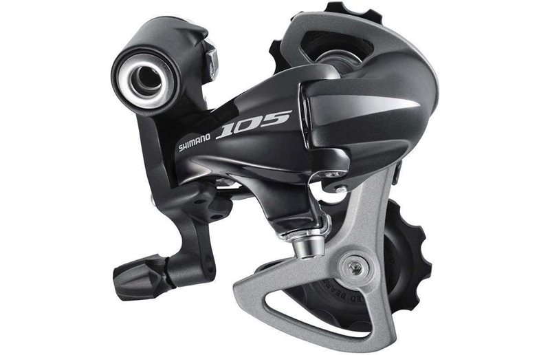 Bagskifter Shimano 105 RD-5701-GS, 10 gear, medium cage, sort