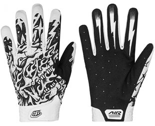 Troy Lee Designs Pyöräilyhanskat Air Gloves Skull Demon White/Black