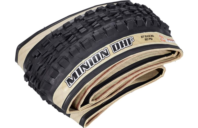 Maxxis Minion DHF Tanwall Folding Tyre 27.5x2.50" WT EXO TR Dual