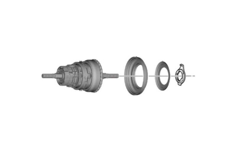 Navinsats Shimano Nexus Sg-C3001-7C-Dx 7 Växlar 175.5 mm