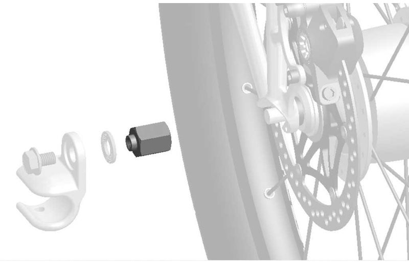 Thule Internal Hub Hitch Adapter SRAM