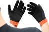 Cube Performance Long Finger Gloves Black/Orange
