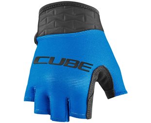 Cube Performance Short Finger Gloves Kids Blue
