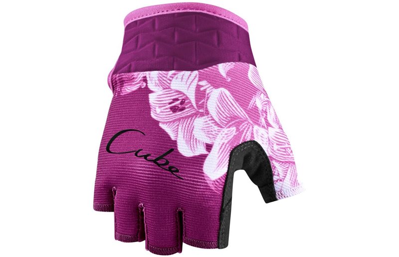 Cube Performance Short Finger Gloves Kids Pink