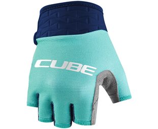 Cube Performance Short Finger Gloves Kids Blue/Mint
