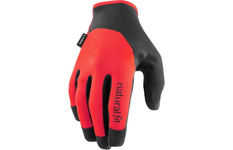 Cube X NF Long Finger Gloves Black/Red