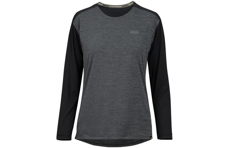IXS Naisten pyöräilypaita Flow LS Jersey Women Black/Graphite
