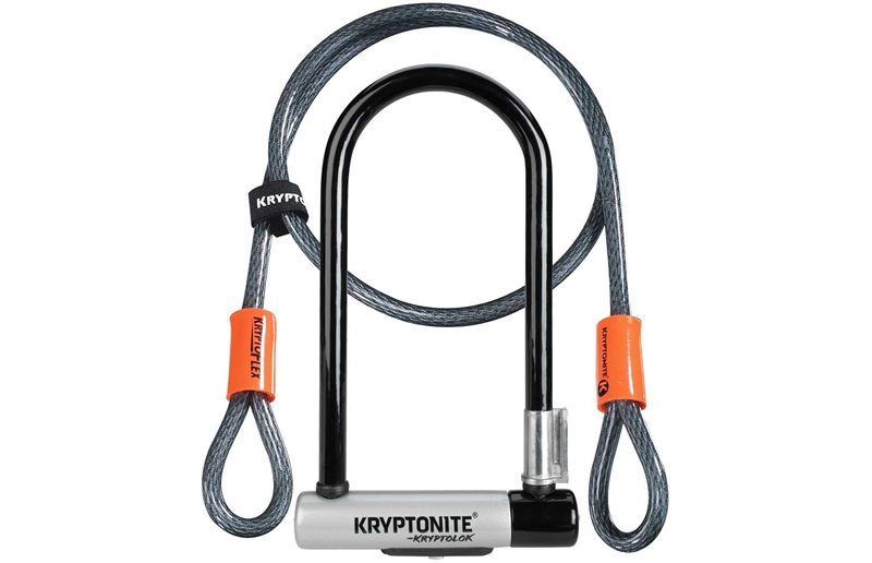 Bygellås Kryptonite inkl. Kabel M.Öglor
