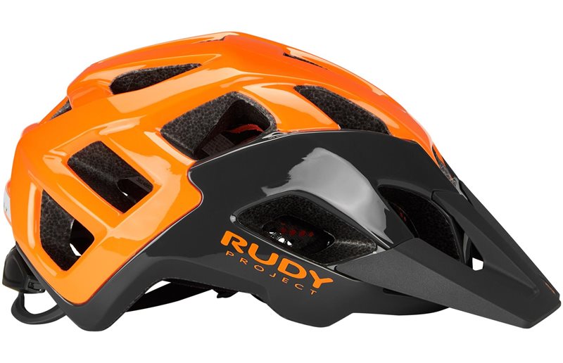 Rudy Project Crossway Sykkelhjelm Lead/Orange Fluo Shiny