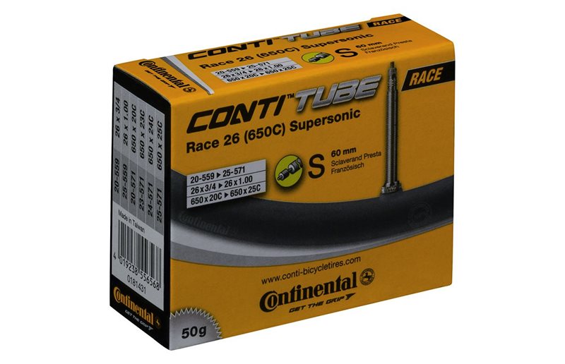 Sykkelslange Continental Race Supersonic 26" Presta 60mm 20/25-559/571
