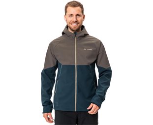 VAUDE Pyöräilytakki Qimsa Softshell Jacket Men Coconut/Dark Sea