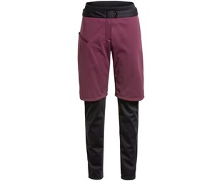 VAUDE Naisten pyöräilyhousut All Year Moab 3in1 Pants w/o SC Women Cassis