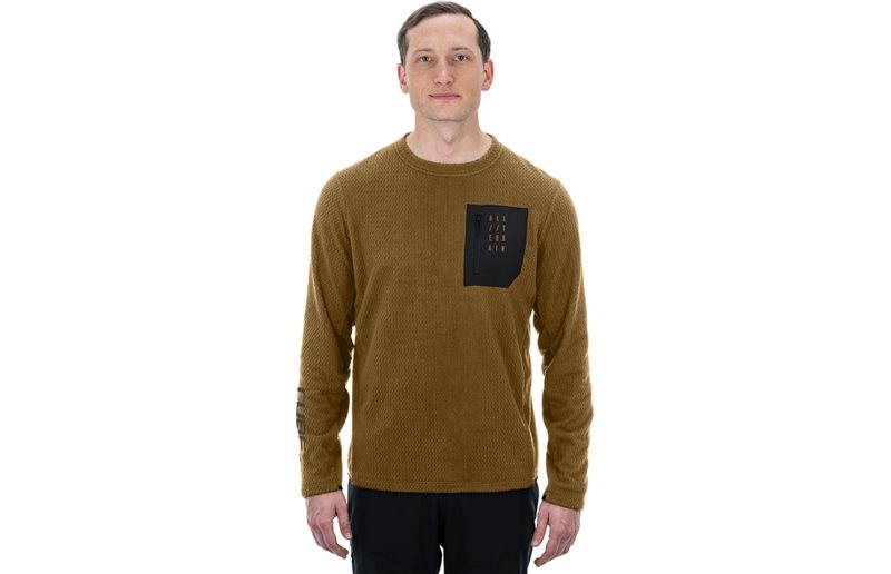 Cube Pyöräilypaita ATX LS Fleece Jersey Men Brown