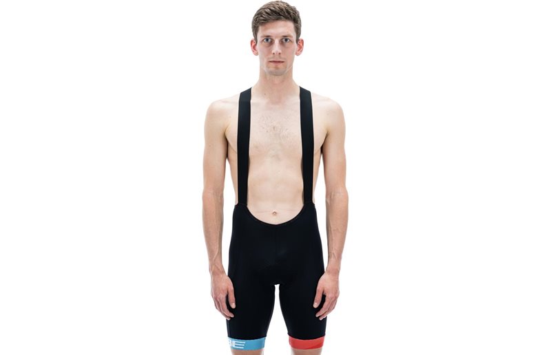 Cube Bib Shorts Teamline Black N Blue N Red