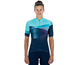 Cube Naisten pyöräilypaita Teamline SS Jersey Women Blue N Mint