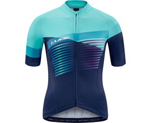 Cube Teamline SS Jersey Women Blue N Mint