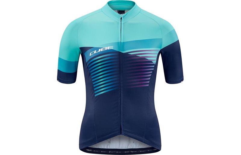 Cube Teamline SS Jersey Women Blue N Mint