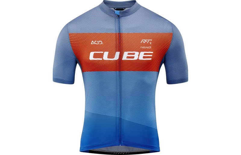 Cube Jersey Teamline CMPT S/S Blue N Red N Grey
