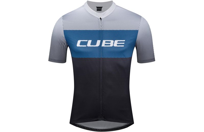 Cube Jersey Teamline CMPT S/S Blacknbluengrey