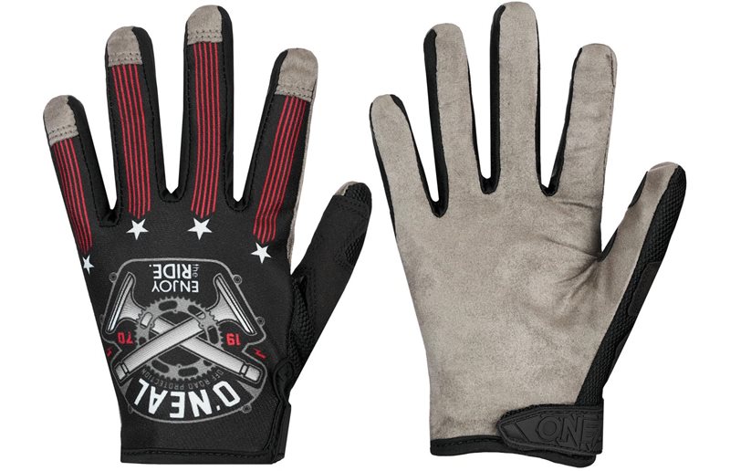 O'Neal Mayhem Gloves Black/White/Red/Piston V.23