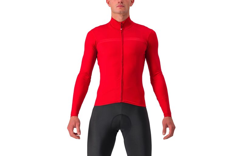 Castelli Pro Thermal Mid LS Jersey Men Pompeian Red