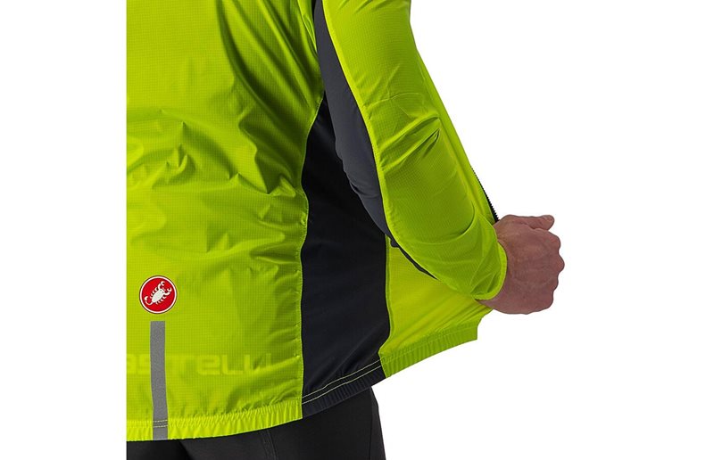 Castelli Squadra Stretch Jacket Men Electric Lime/Dark Gray