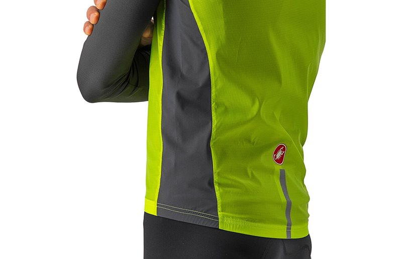 Castelli Pyöräilyliivi Squadra Stretch Vest Men Electric Lime/Dark Gray
