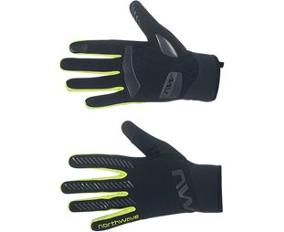 Northwave Active Gel Gloves Men Black/Yellow Fluo
