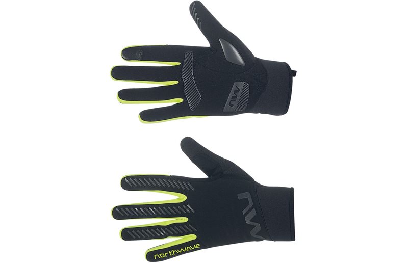 Northwave Pyöräilyhanskat Active Gel Gloves Men Black/Yellow Fluo