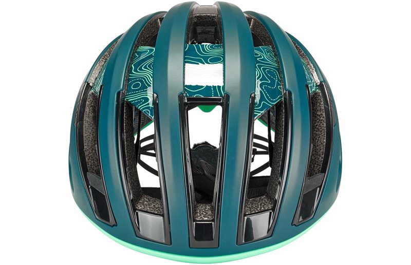 Kali Grit Sykkelhjelm Matte Teal/Gloss Seal Foam Topo