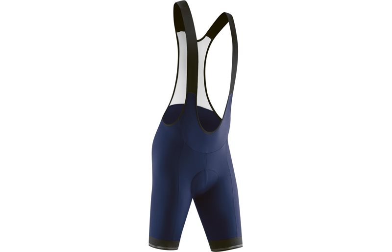 Gonso Sitivo Bib Shorts with Firm Seat Pad Men Etheral Blue/Fire