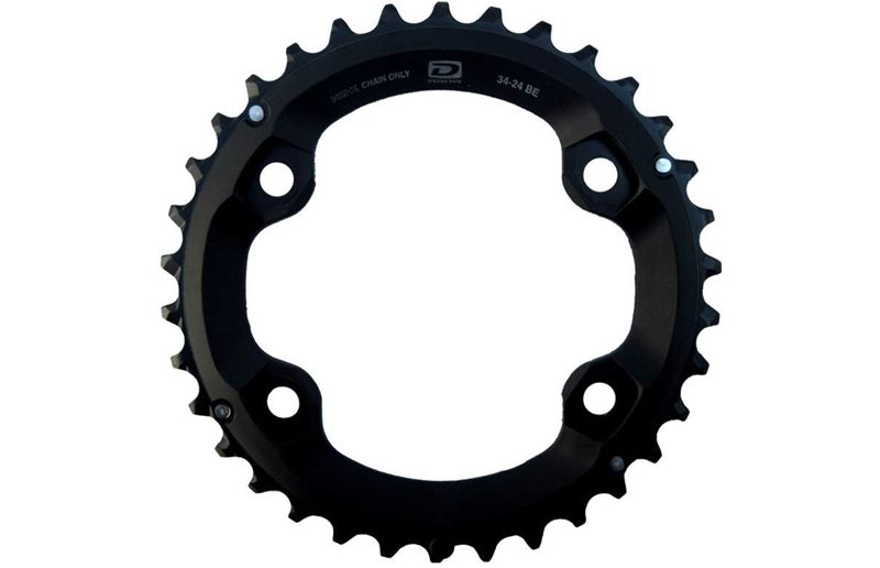 Shimano Drev Fc-M6000-2 Be 96 Bcd 2 X 10 Växlar 34T Svart