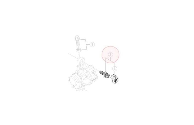 Shimano Skruv Till Ok/Adapter M6 X 19 mm Inkl. Låsclips